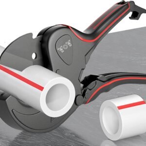 Cortatubos PVC 63 mm Herramientas Fontaneria Profesional para Tubo PVC, Multicapa, Tuberia PVC, Tubo PVC, Tubos PVC/PPR/PEX/CPVC/PP/PE