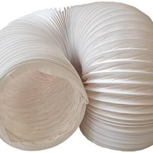 daniplus© - Tubo flexible de salida de aire de PVC, 150 mm de diámetro, 6 m de largo, compatible con instalaciones de aire acondicionado, secadoras o campanas extractoras