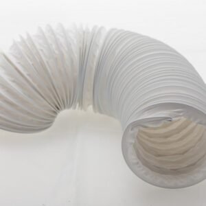 Daniplus - Tubo de salida de aire (PVC, diseño flexible, 100/102 mm de diámetro, 6 m de largo, compatible con instalaciones de aire acondicionado, secadoras o campanas extractoras)