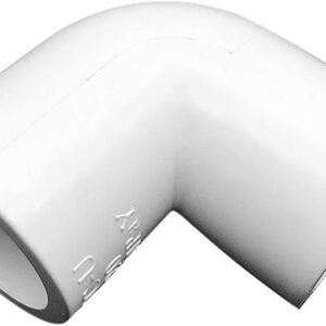 BOZONLI Conector de Codo de Tubo PVC de 90 Grados Adaptador para Tuberías de Agua, Ø 40 mm, 5 pcs