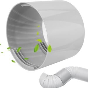 IIRC Acrilonitrilo butadieno estireno, Adaptador de manguera accesorios de tubo de escape portátil de 13cm para acondicionadores portátiles Tubo de escape