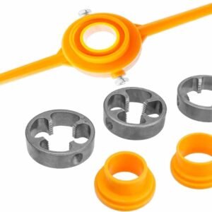 Treki 6 unids PVC roscado herramienta para tubos fabricante de plástico matriz de rosca de tubería fontanería NPT roscado molde 1/2", 3/4" y 1" conjunto de roscas