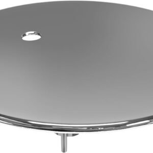 Tapa para desagüe de ducha, 112 mm, cromada para Viega 6958.99