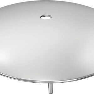 Tapa de desagüe de ducha de 112 mm, cromada para ducha y bañera 6958.99