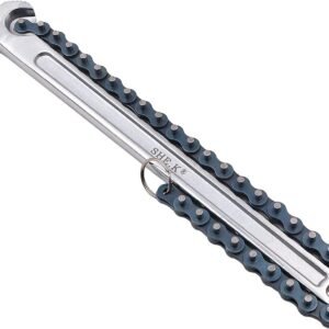 ZONADAH Llave de cadena de media luna de 15 pulgadas – 540 mm de longitud – Función de carraca – ideal para manejar grandes conexiones de tuberías y proyectos de fontanería