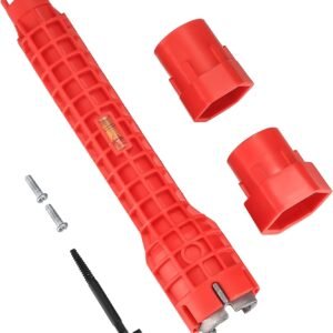 DIUJHUUY Llave Inglesa para Instalador de Grifos Lavamanos, Llave Multifuncional de Grifo Fregadero, Llave de Tubo de Agua, Llave Inglesa Fontaneria para Inodoro/Lavabo/Baño/Cocina