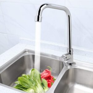 Outbit Faucet - Grifo de cocina de agua fría de aleación cepillada G1/2"con agua fría para cocina, baño, etc.