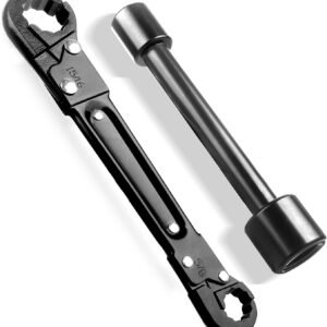 XIAHIOPT Herramienta de fontanería, juego de llaves angulares, llave de tope angular, herramienta de extracción para llaves de fontanería profesional, herramienta de fontanería