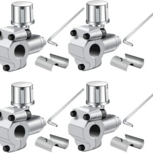 Greluma 4 Piezas Kits de válvulas de perforación BPV-31 Válvula de grifo para refrigerador compatible con manguera de tubo de diámetro exterior de 1/4", 5/16", 3/8" para aires acondicionados HVAC