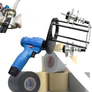 Máquina enrolladora de cinta for aire acondicionado de 8 cm, herramienta enrolladora de bridas for tuberías de aire acondicionado, distancia ajustable entre bridas de 5 a 10 cm, máquina enrolladora