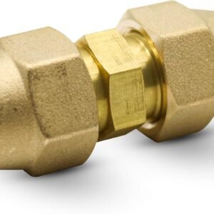 DOJA Barcelona | Union Aire Acondicionado | 3/8 | Pack 1 | Tuerca Frigorifica + Union SAE-M | Kit de Instalacion Aire Acondicionado Tuercas + Union Tubo | Herramientas para Aireacion