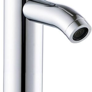 Grifo lavabo alto acero inoxidable monomando agua fria y caliente con mangueras incluidas grifo alto lavabo bañera grifos altos para lavabos grifo lavabo caño alto grifo alto baño grifo baño caño alto