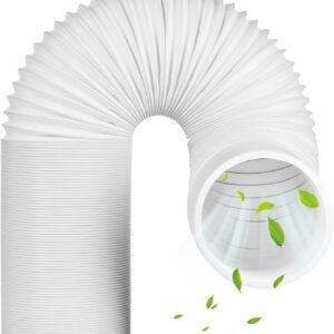 Manguera de Aire Acondicionado Móvil 2m Ø 150mm Tubo Aire Acondicionado Portatil Rosca Antihoraria de Ventilación para Salida de Aire Acondicionado Extractor de Aire Secadora Deshumidificador