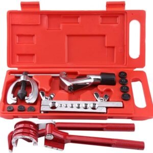 Jadeshay Kit de Abocardador para Tubos de Frenos, Kit de Herramientas de abocardado de 11 Piezas, Herramienta Abocardar Tubos Aire Acondicionado con Cortador Tubos