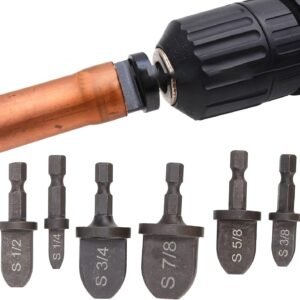 Expansor de tubo, 6 uds., Expansor de tubo, rodamiento, mango hexagonal de acero, aire acondicionado, juego de herramientas de estampación de tubería de cobre