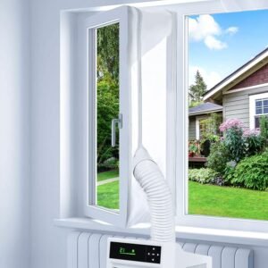 Calafateo de ventana 300cm, kit de juntas para ventanas de aire acondicionado móvil, impermeable, cierre de 4, tubos individuales y dobles disponibles, ideal para acondicionadores y secadores