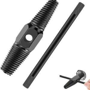 Extractor Tubería. Extractor de Tornillos Dañados y Pernos Rotos de ½ a ¾ Pulgadas. Removedor de Rosca de Doble Cabeza con Palanca Auxiliar. Acero de Carbono.