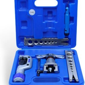 CCLIFE Abocardador Tubo Herramienta de Abocardado Pulgadas Métricas Abocardadores de Aire Acondicionado para R407c / R410a con Cortador de Tubos | 5-19MM | 3/16 "-3/4"
