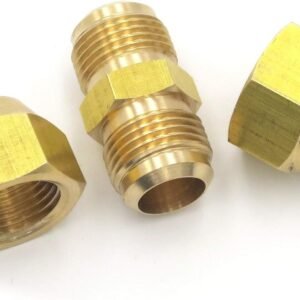 Extensión de Tubo de Cobre para Aire Acondicionado, para Junta Doble, Conector intermedio de conexión de Cabeza Libre de Soldadura de Cobre 1/4" (6.35mm) Copper Tube