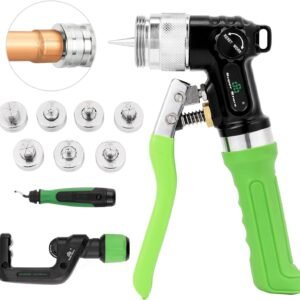Bonvoisin Expansor de Tubo Hidráulico 1/8" a 1", con 7 Cabezas de Expansión, Cortadores de Tuberías, Herramientas de Desbarbado, para Tubos de Cobre y Aluminio