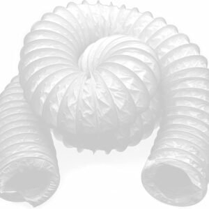 H&C VENT Tubo flexible de PVC – HVAC conducto de aire – salida de ventilación tubo flexible para aire acondicionado, sistema de suministro de aire caliente (Ø 150 mm - 1M)