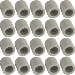 AERZETIX - C66842 - Juego de 20 manguitos iguales en PPR/polipropileno/ Ø20mm PN25 para soldar - fontanería-calefacción trabajos instalación de agua potable alimentación presión racor tubo