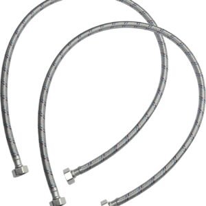 AERZETIX - Juego de 2 - Manguera de conexión flexible - 1000mm - 1/2" hembra/hembra - grifo monomando sanitario cocina baño fontanería - C50986